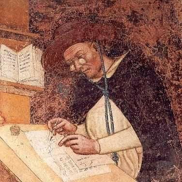 Venditore di olio d'oliva, miniatura dal Tacuinum Sanitatis, c. 1390-1400